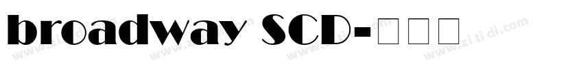 broadway SCD字体转换